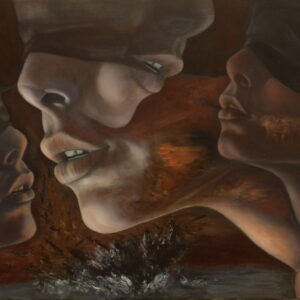 modern oil painting on canvas high art beautiful female faces expressive colors contrasts