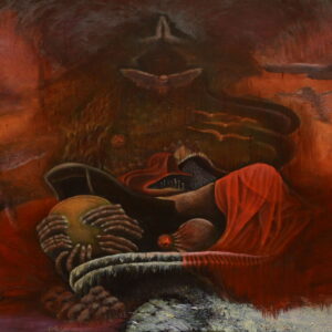 Realistic high fine art prints and original images of a world off balance the human greed for coin and power